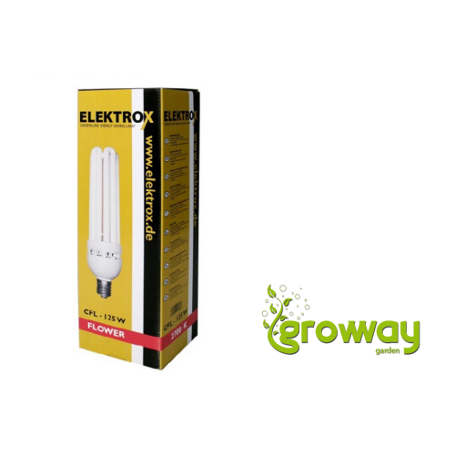 Úsporná CFL lampa ELEKTROX 125 W květ