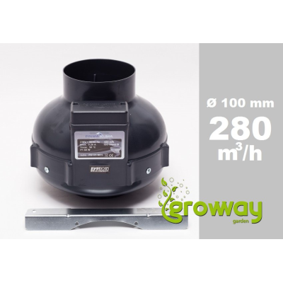 Ventilátor Prima Klima 100mm, 280m3/h,1rychlostní