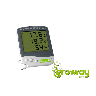 GARDEN HIGHPRO Digitální Thermo-Hygro metr PREMIUM se sondou