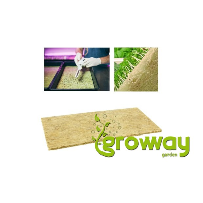 Grodan pěstební rohož Cress Plate Microgreens 49,5 x 24 x 1 cm