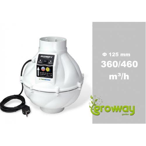 Ventilátor Prima Klima Whisperblower PK125 MES-2, 360/460 m3/h