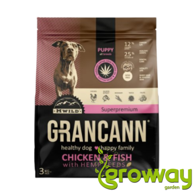 Grancann Chicken & Fish with Hemp seeds-Puppy all breeds