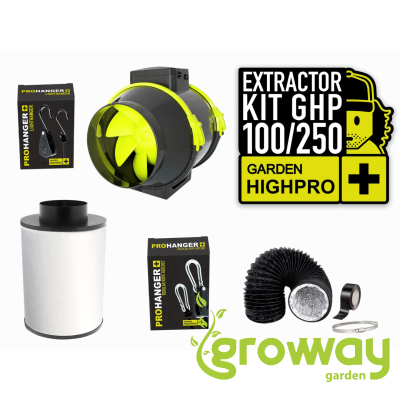 Garden High Pro Extractor Kit 100 mm, 250 m3/h